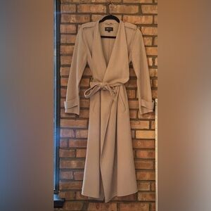 Mackage Tan Shawl Collar Trench Coat XS | Luxury Designer Coat